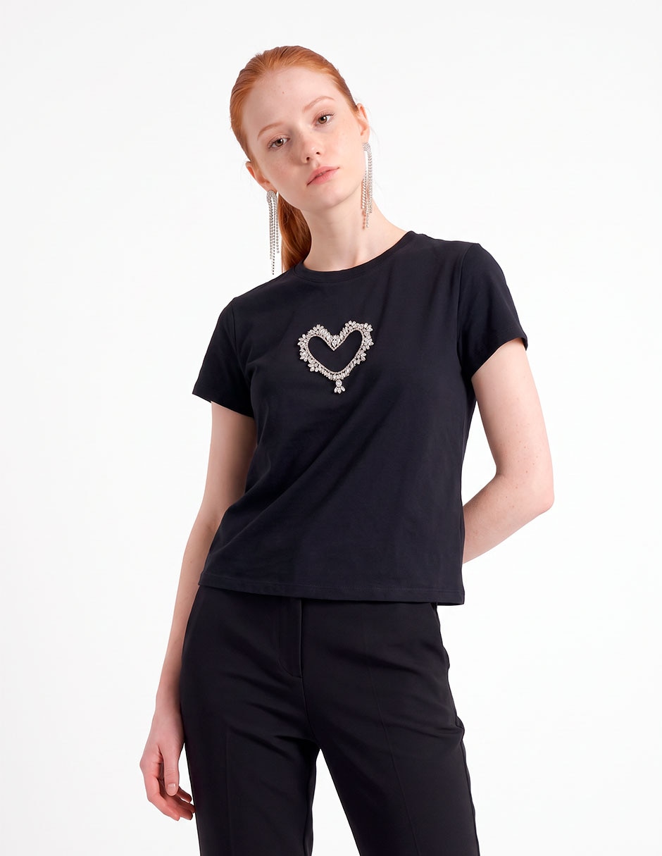 Playera cuello redondo para mujer Playera cuello redondo para mujer