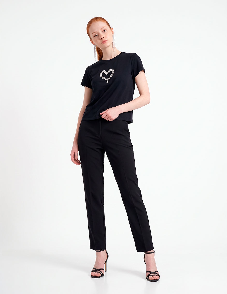 Playera cuello redondo para mujer 3