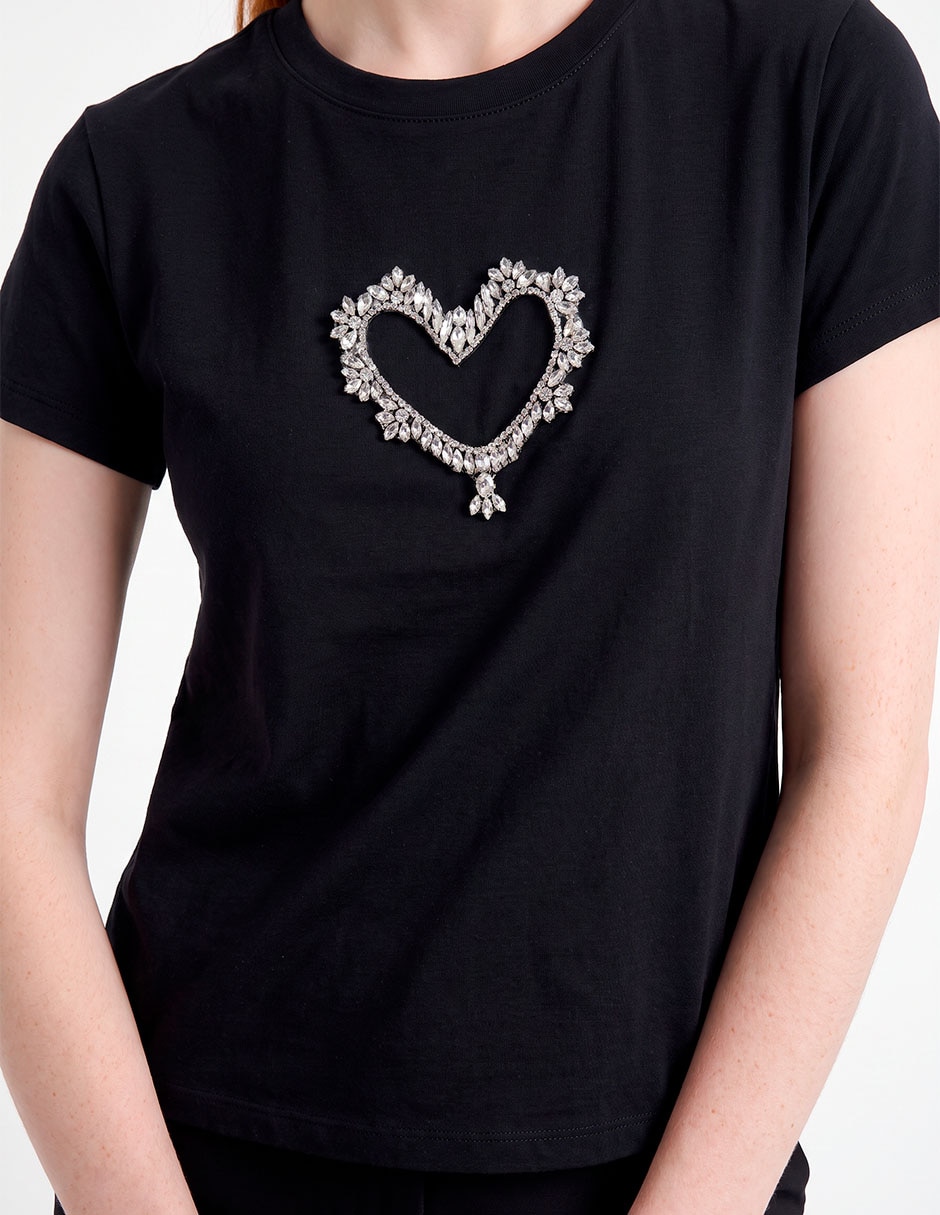 Playera cuello redondo para mujer 4
