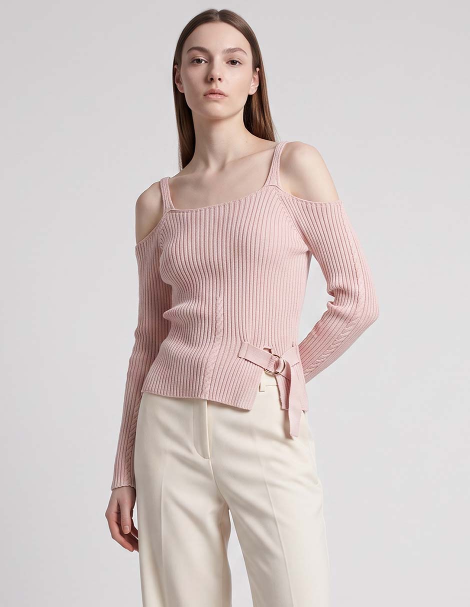 Suéter cuello cuadrado para mujer Suéter cuello cuadrado para mujer