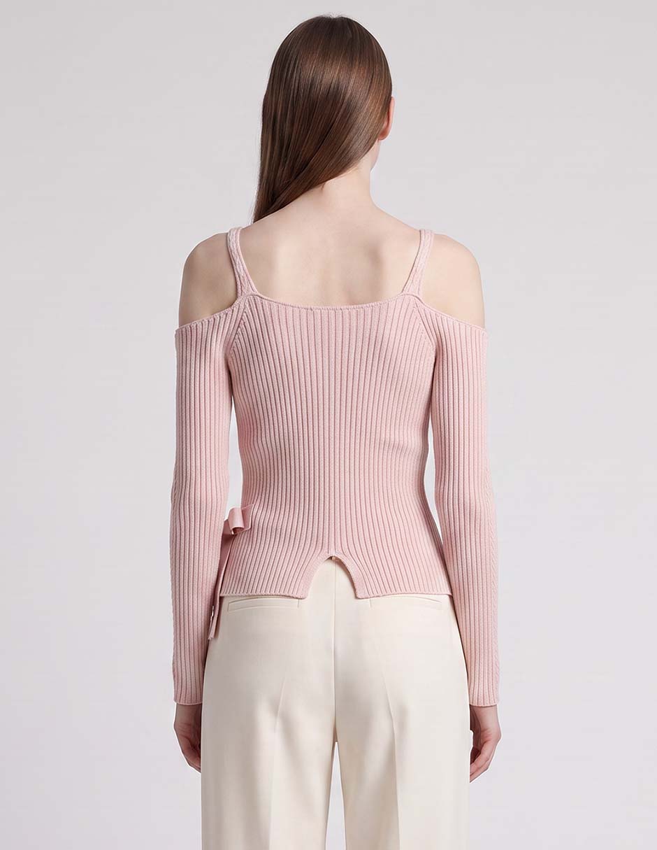 Suéter cuello cuadrado para mujer 2