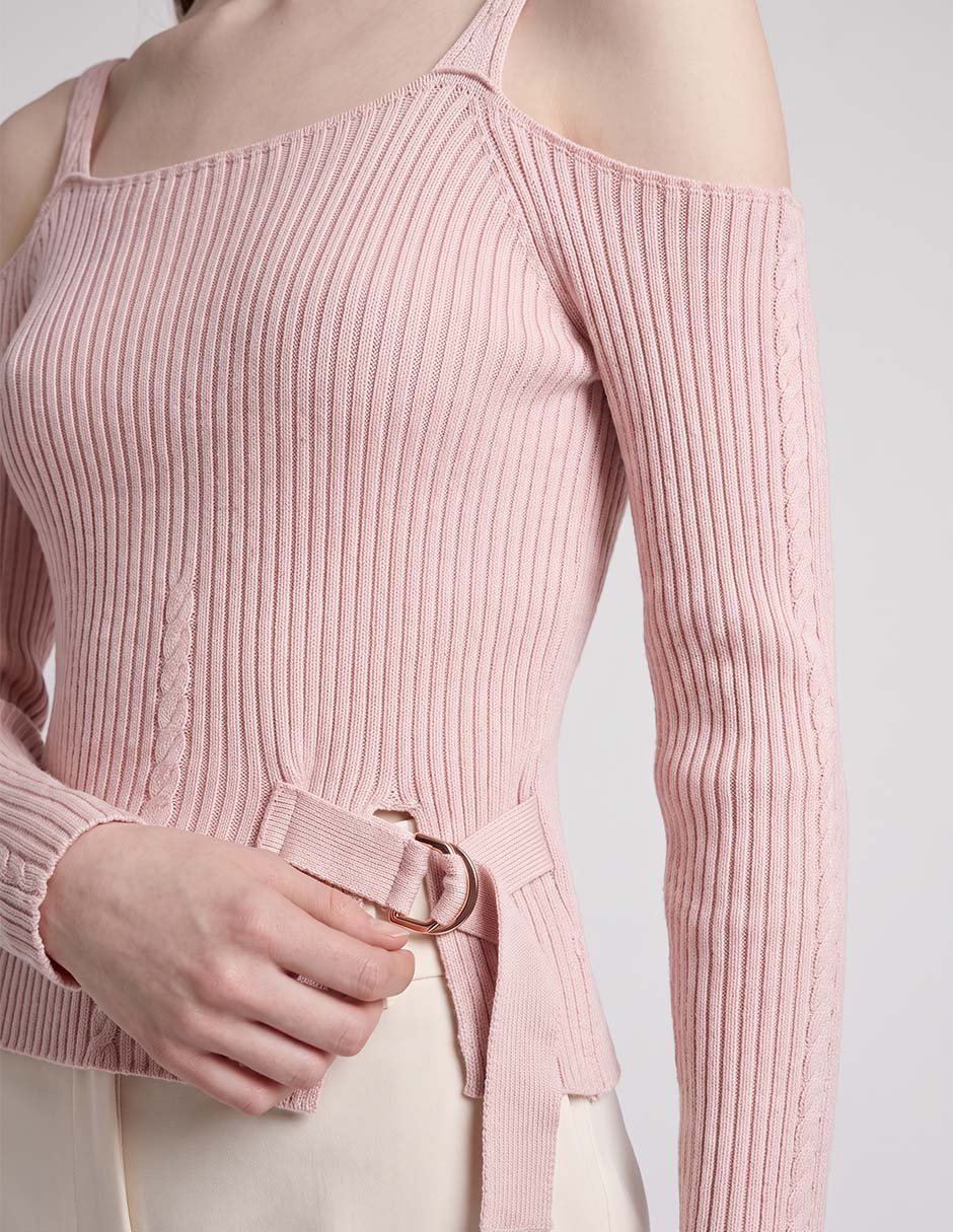Suéter cuello cuadrado para mujer 3