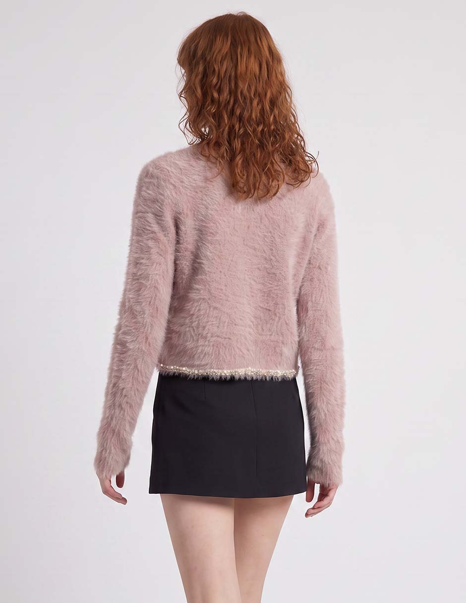 Suéter cuello redondo para mujer 2
