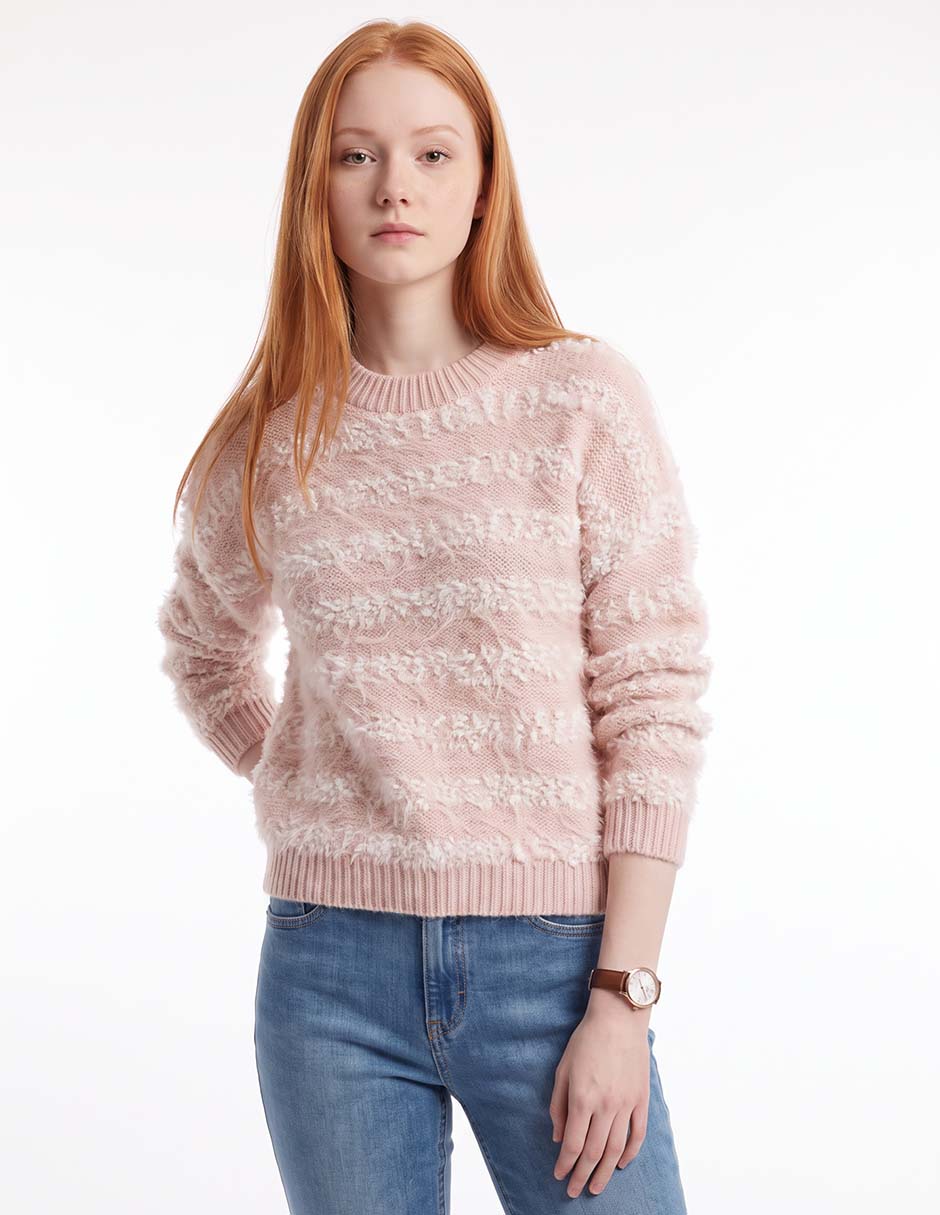 Suéter cuello redondo para mujer Suéter cuello redondo para mujer