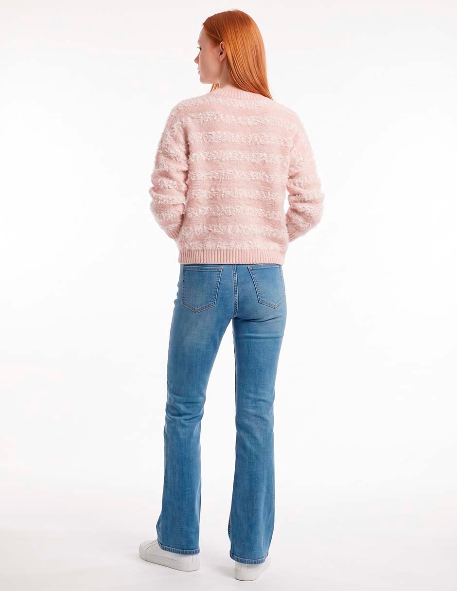 Suéter cuello redondo para mujer 2