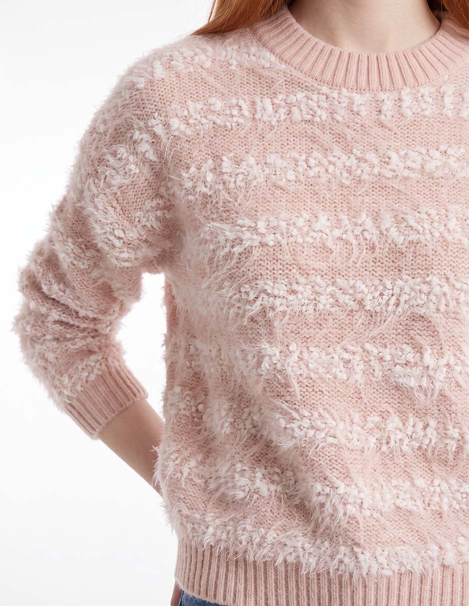 Suéter cuello redondo para mujer 4