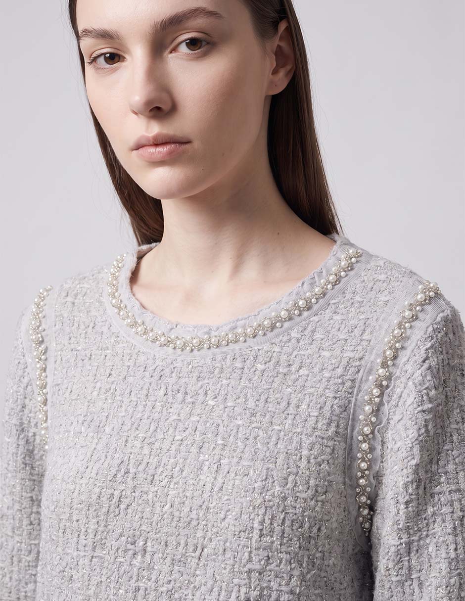 Suéter cuello redondo para mujer 3