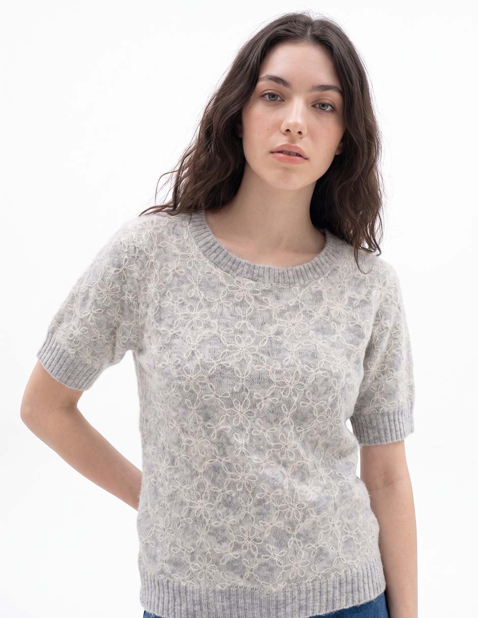 Blusa manga corta para mujer