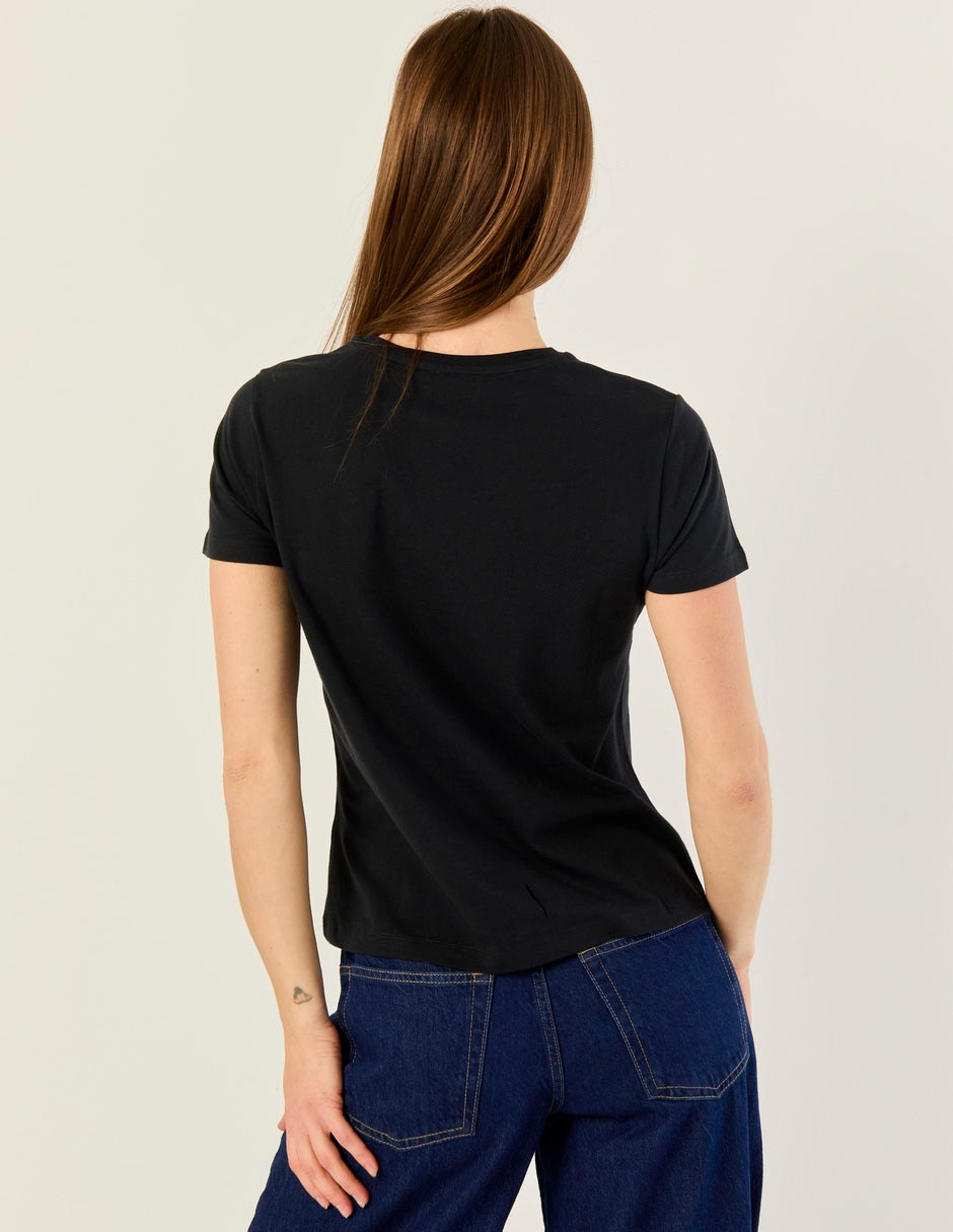 Playera manga corta cuello redondo para mujer 2