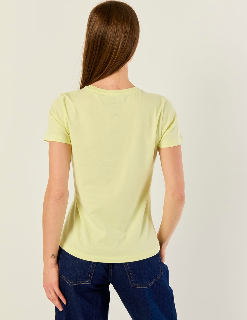 Playera manga corta cuello redondo para mujer 2
