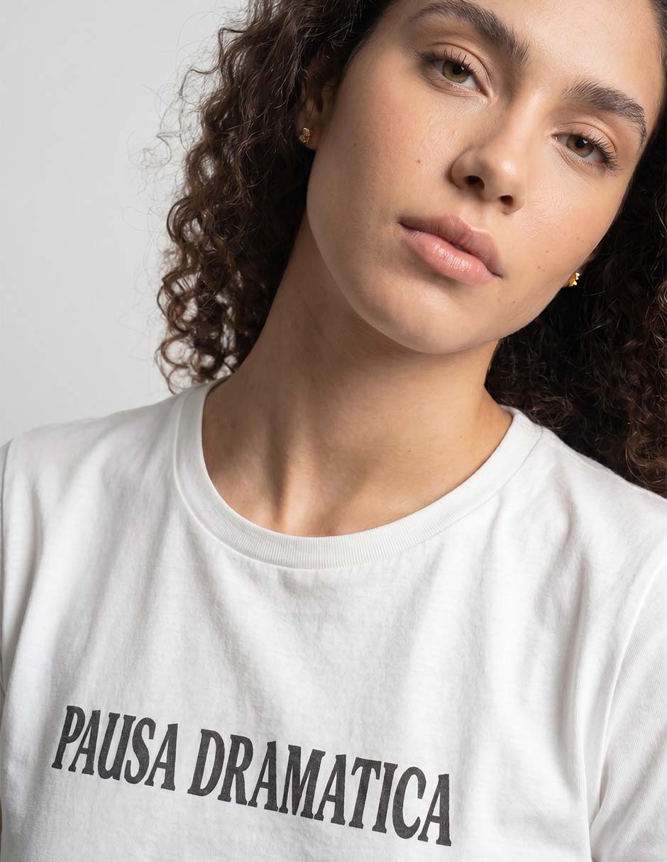 Playera manga corta cuello redondo para mujer 3