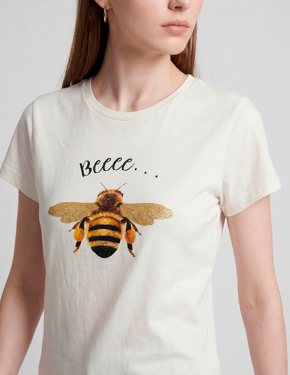 Playera manga corta cuello redondo mujer 2