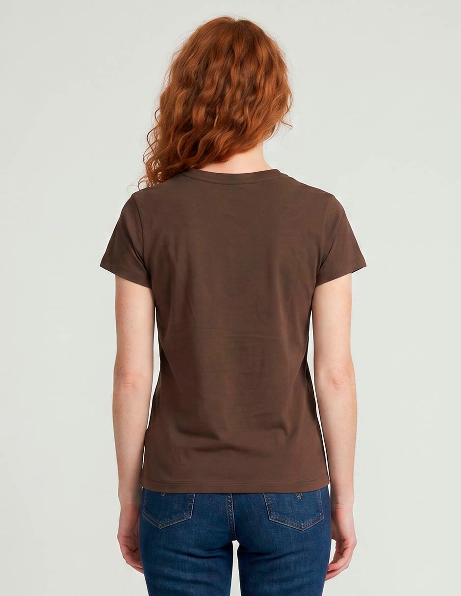 Playera manga corta cuello redondo para mujer 2