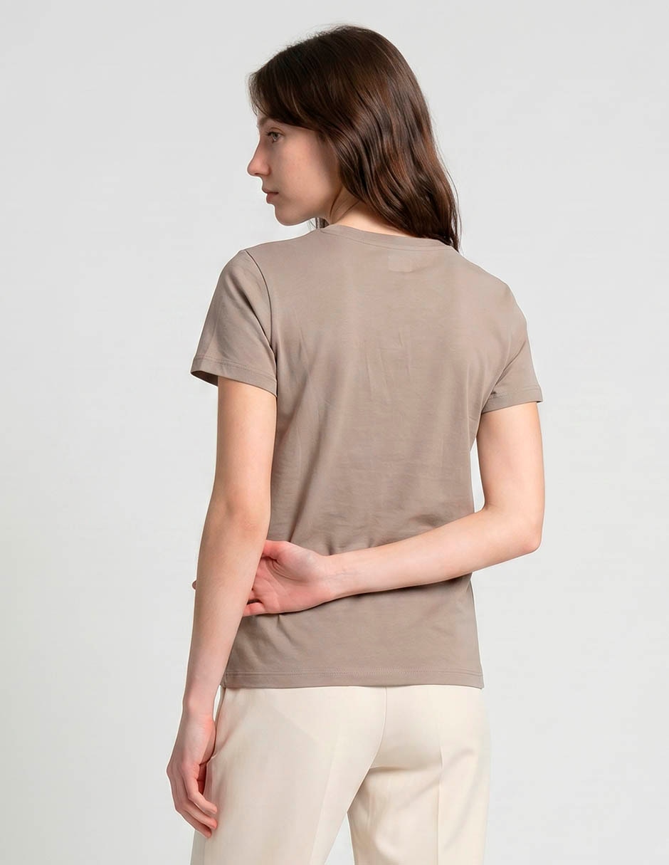 Playera manga corta cuello redondo mujer 3