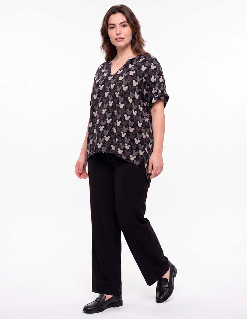 Blusa Mickey Mouse manga corta para mujer 3