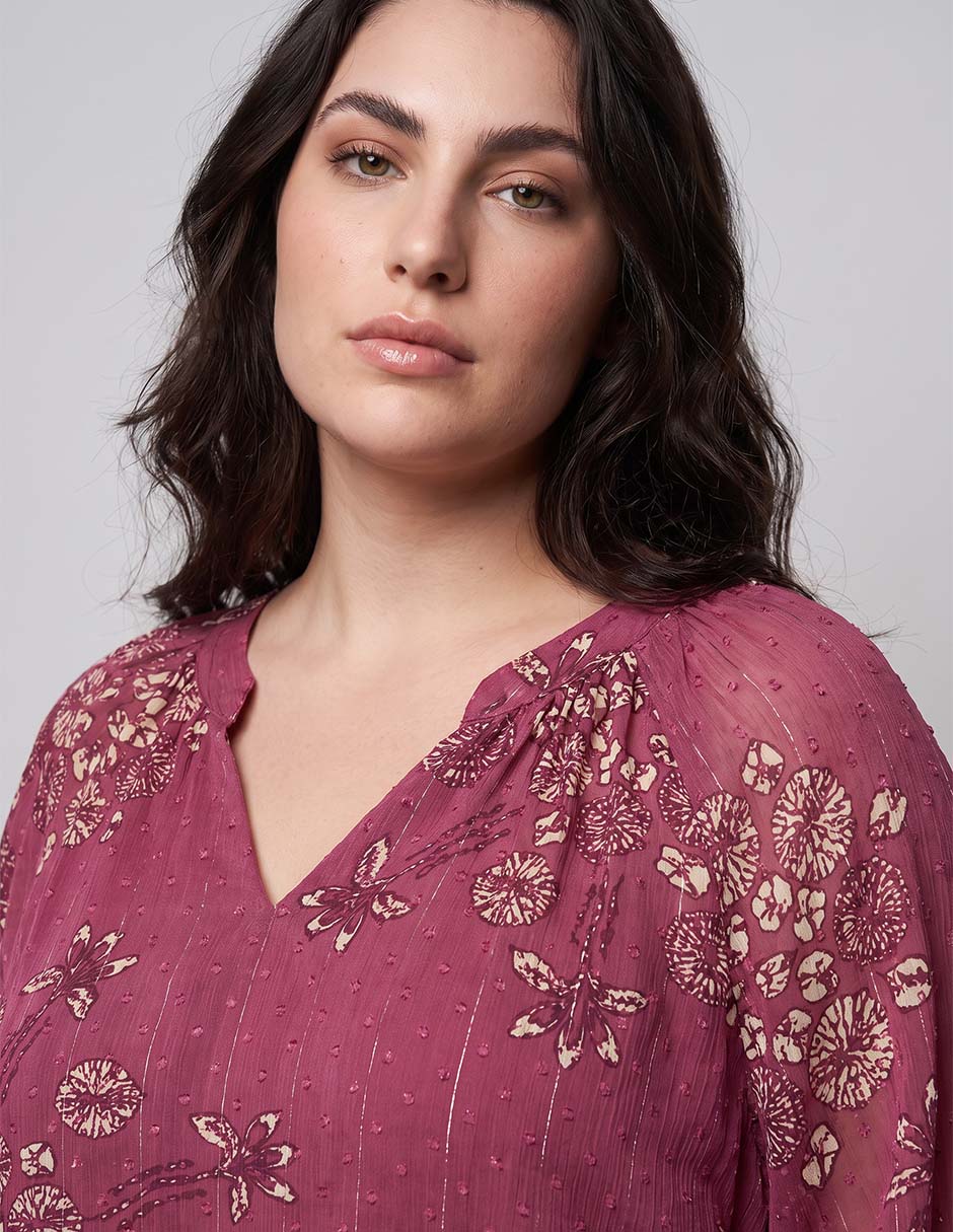 Blusa manga 3/4 para mujer 4