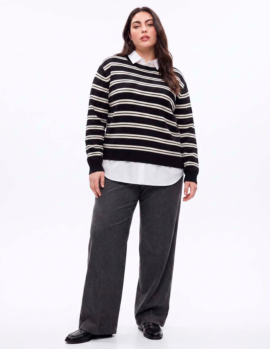 Suéter mossimo cuello camisero para mujer 3
