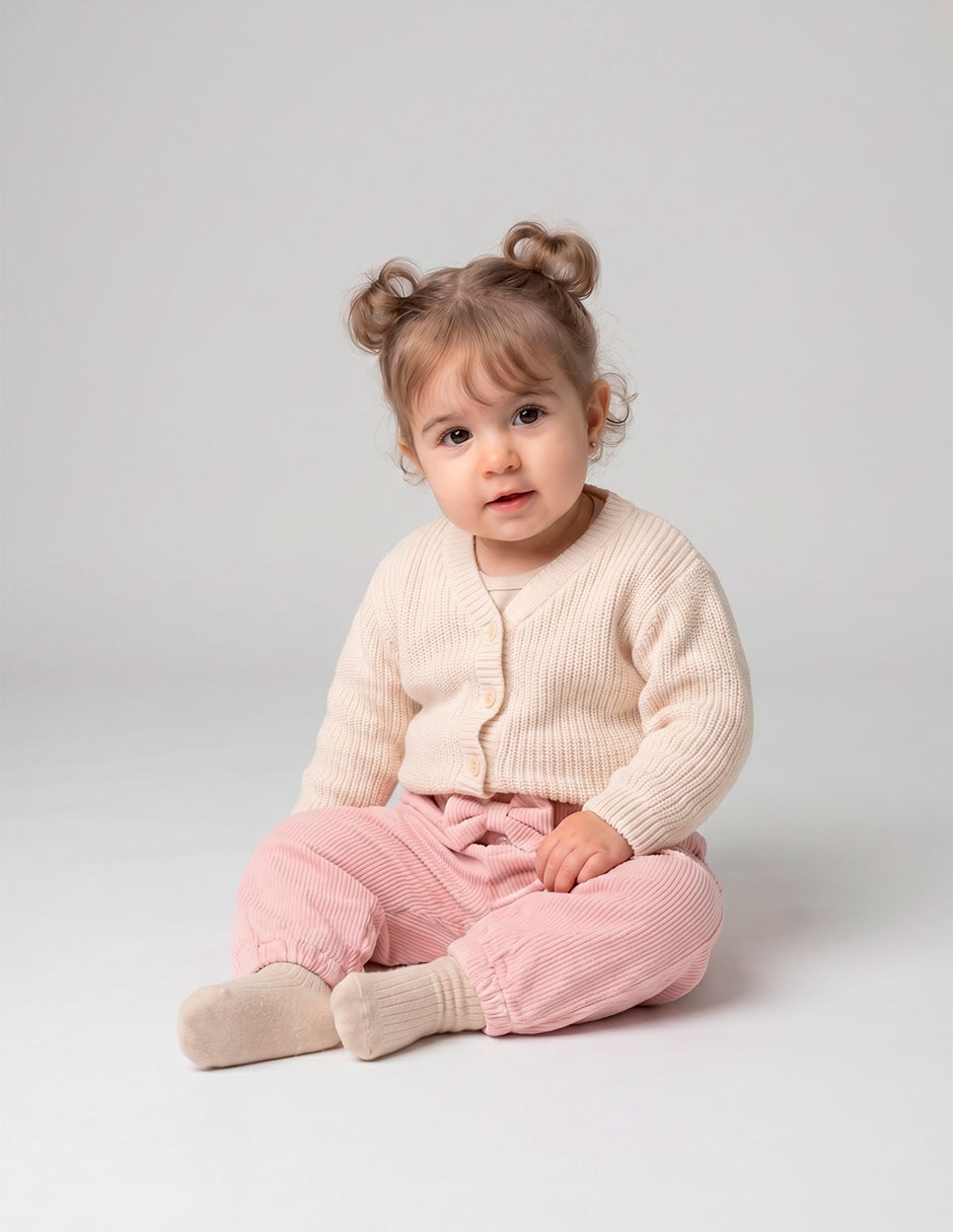 Pantalón jogger para bebé niña