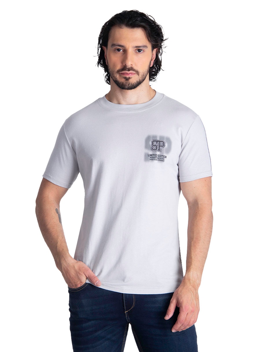 Playera cuello redondo para hombre 1