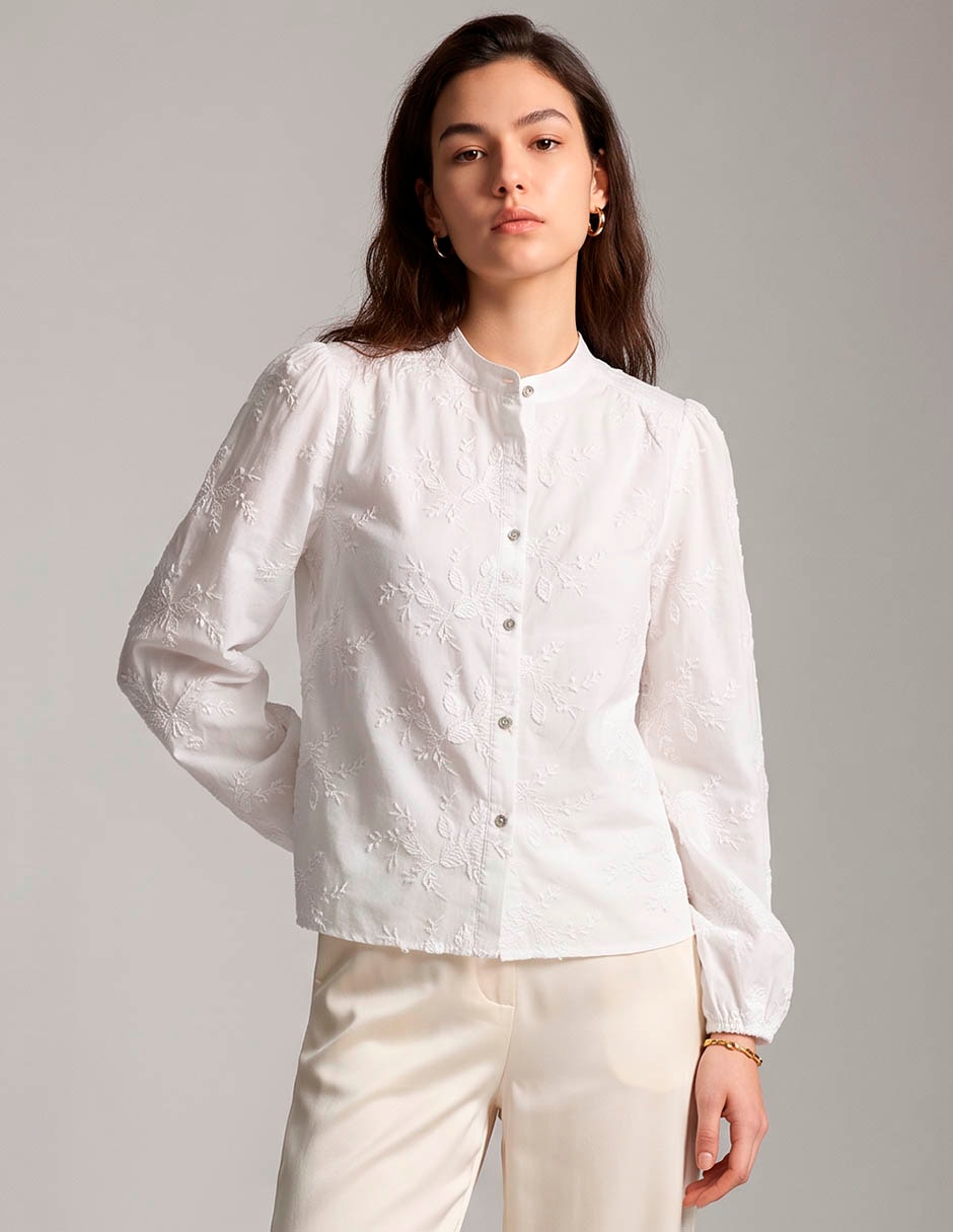 Blusa manga larga para mujer