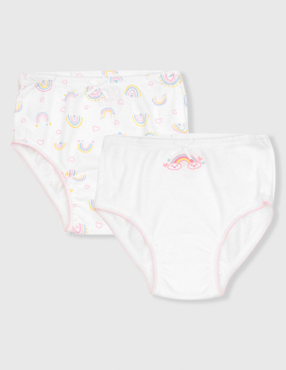 Set panty de algodón para niña Set panty de algodón para niña