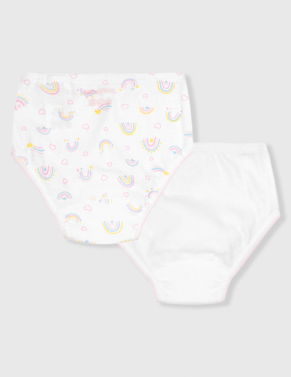 Set panty de algodón para niña 2