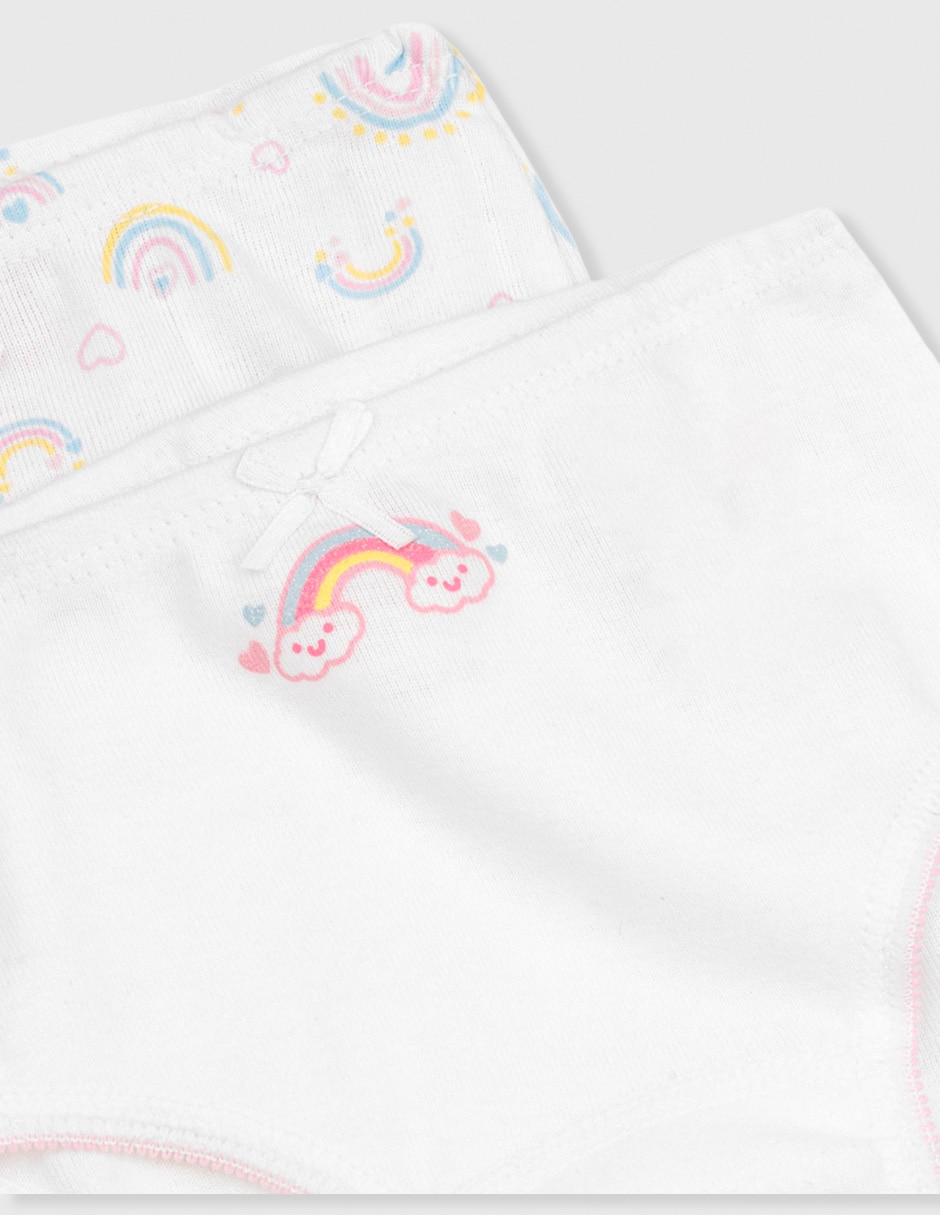 Set panty de algodón para niña 5