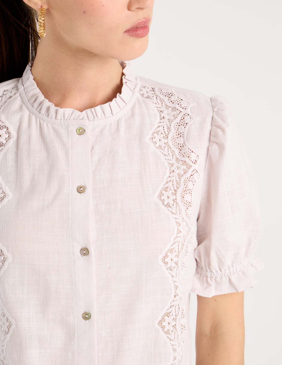 Blusa Week by Weekend manga corta para mujer