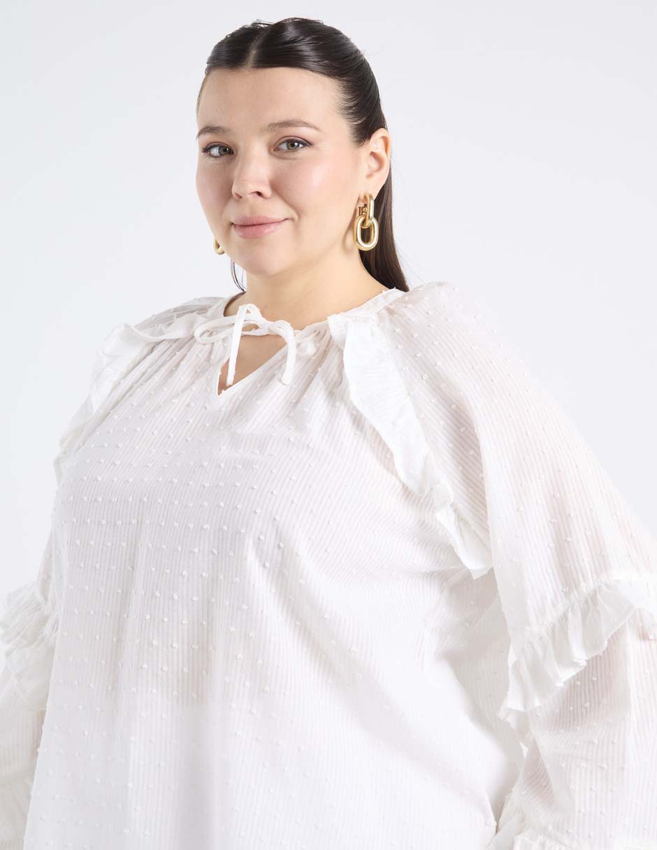 Blusa manga larga para mujer 5