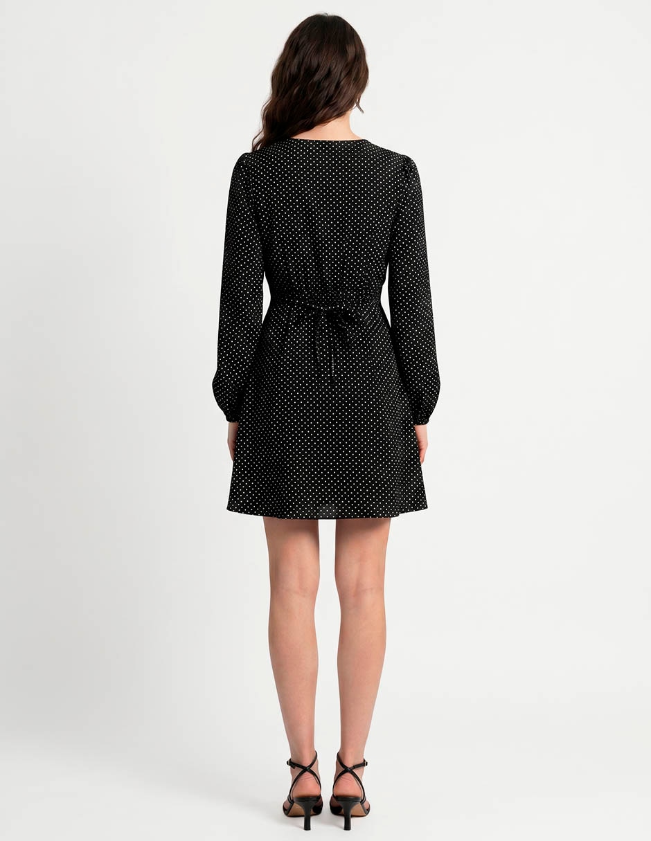 Vestido corto de fiesta escote v 2