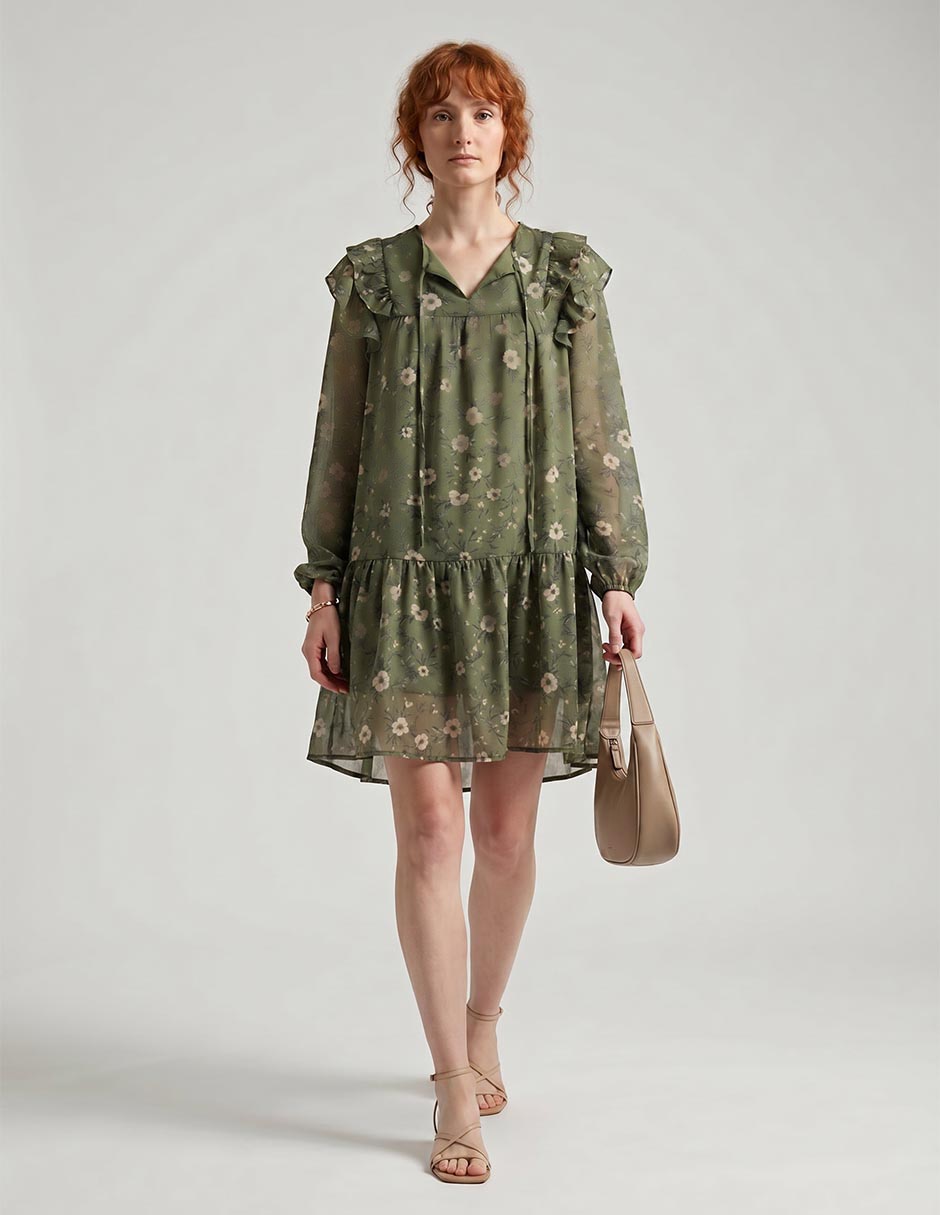Vestido corto casual para mujer