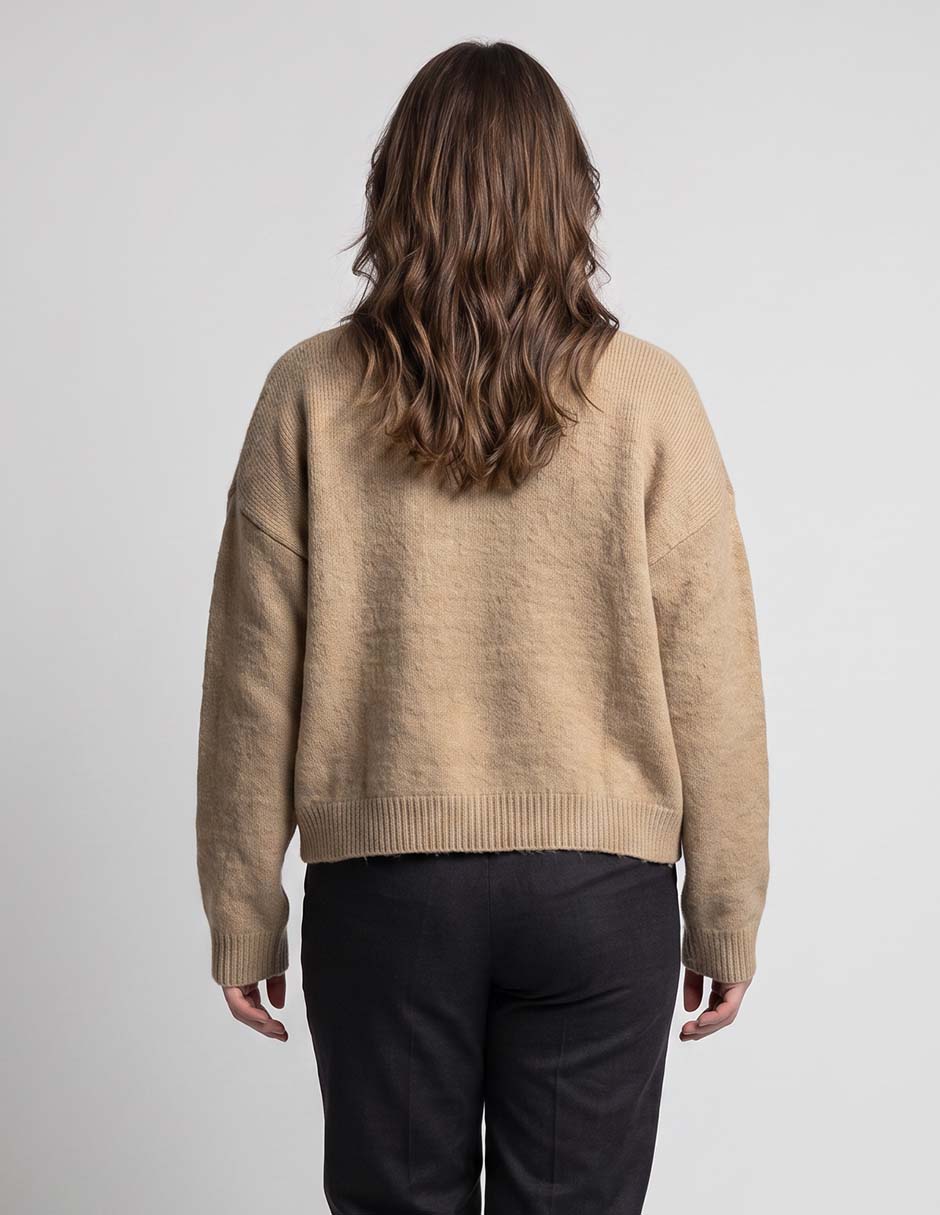 Suéter cuello redondo para mujer 2