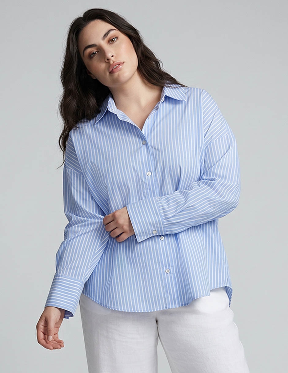 Blusa camisera manga larga para mujer Blusa camisera manga larga para mujer