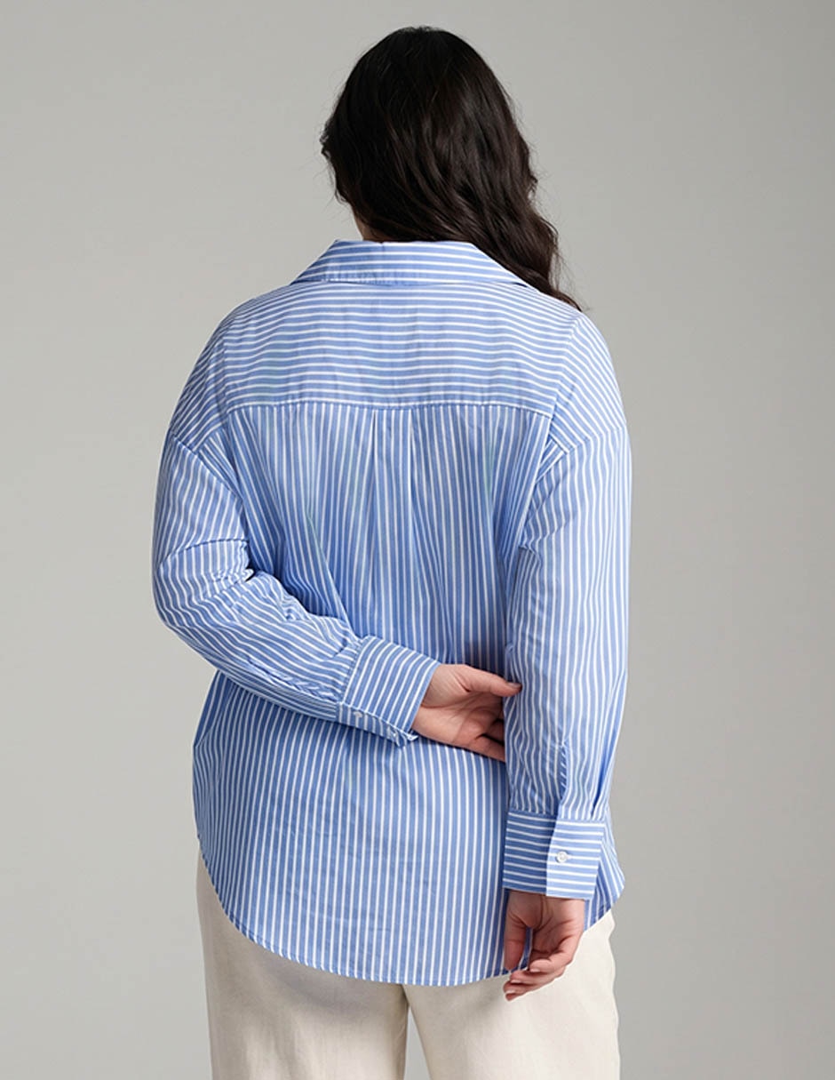 Blusa camisera manga larga para mujer 2