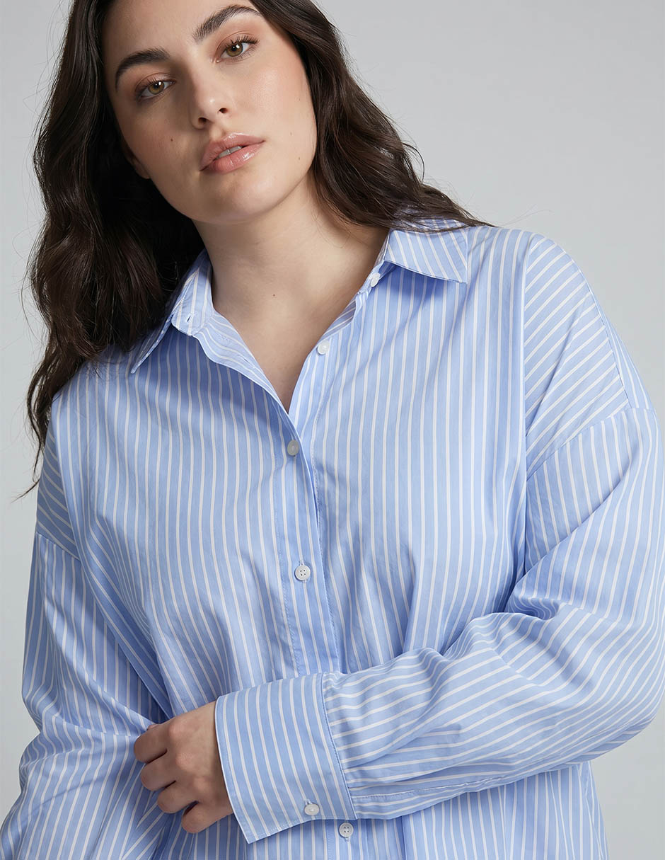 Blusa camisera manga larga para mujer 3