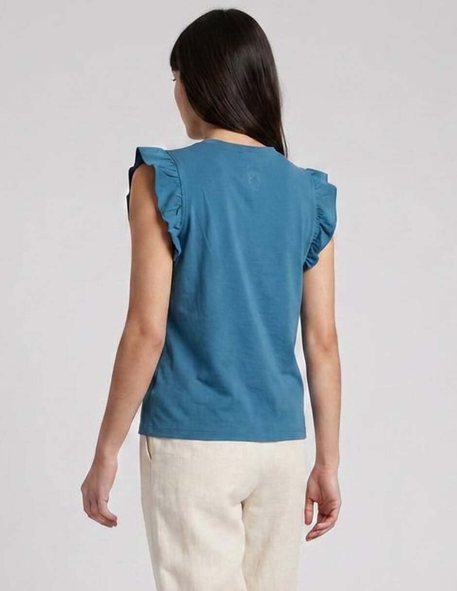 Playera manga corta cuello redondo mujer 3