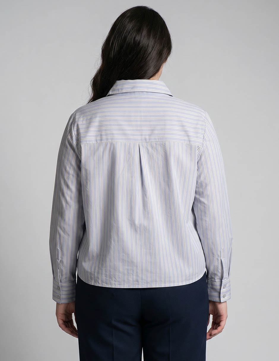 Blusa camisera manga larga para mujer 2