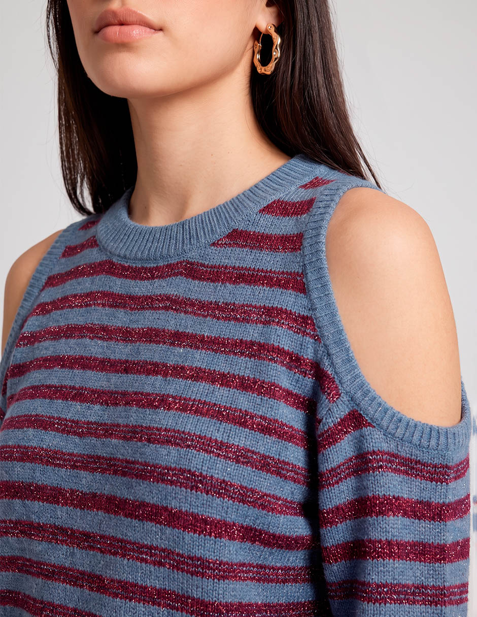 Suéter cuello redondo para mujer 4
