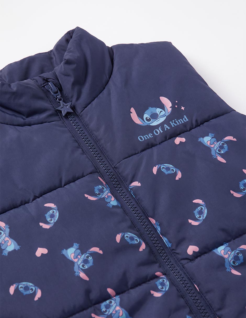 Chaleco Stitch con bolsillos para niña 4