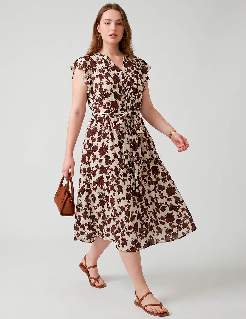 Vestido midi casual para mujer
