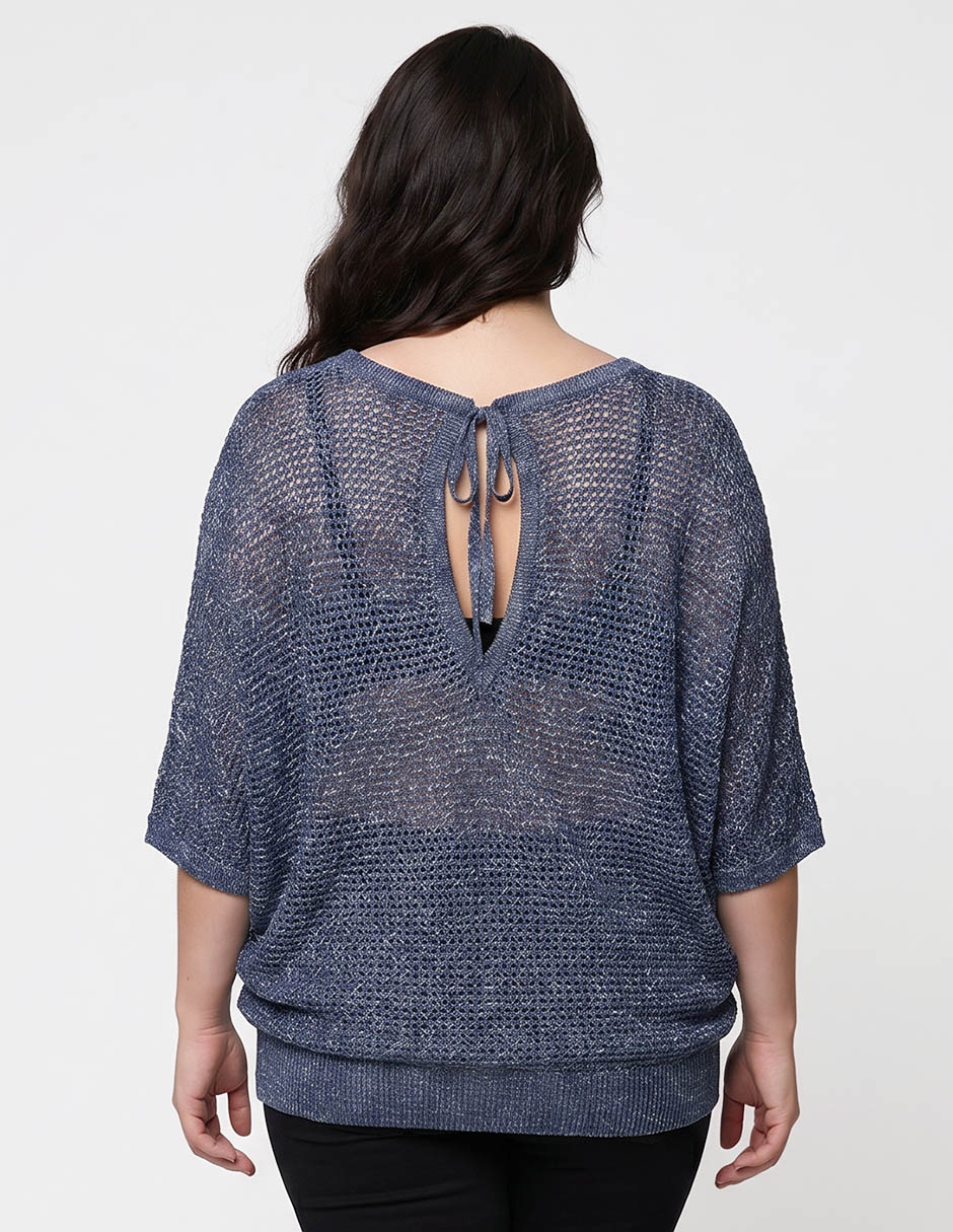 Suéter cuello redondo para mujer 2