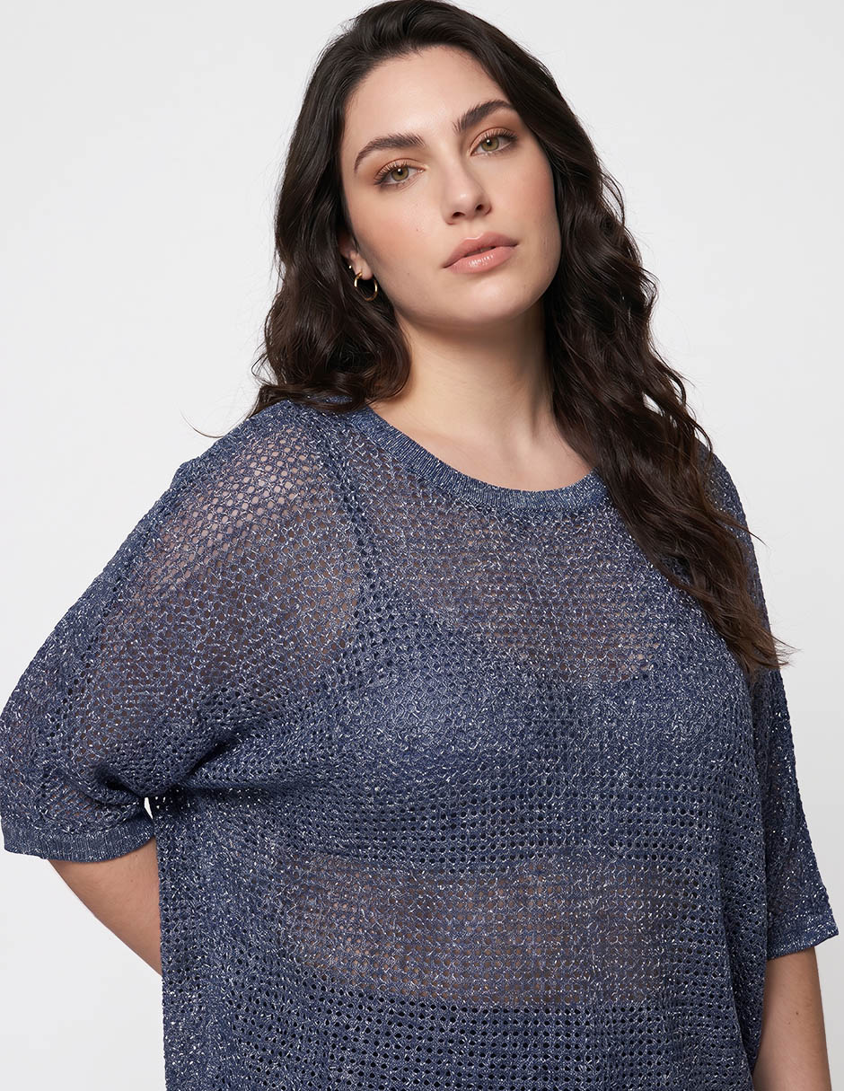 Suéter cuello redondo para mujer 3