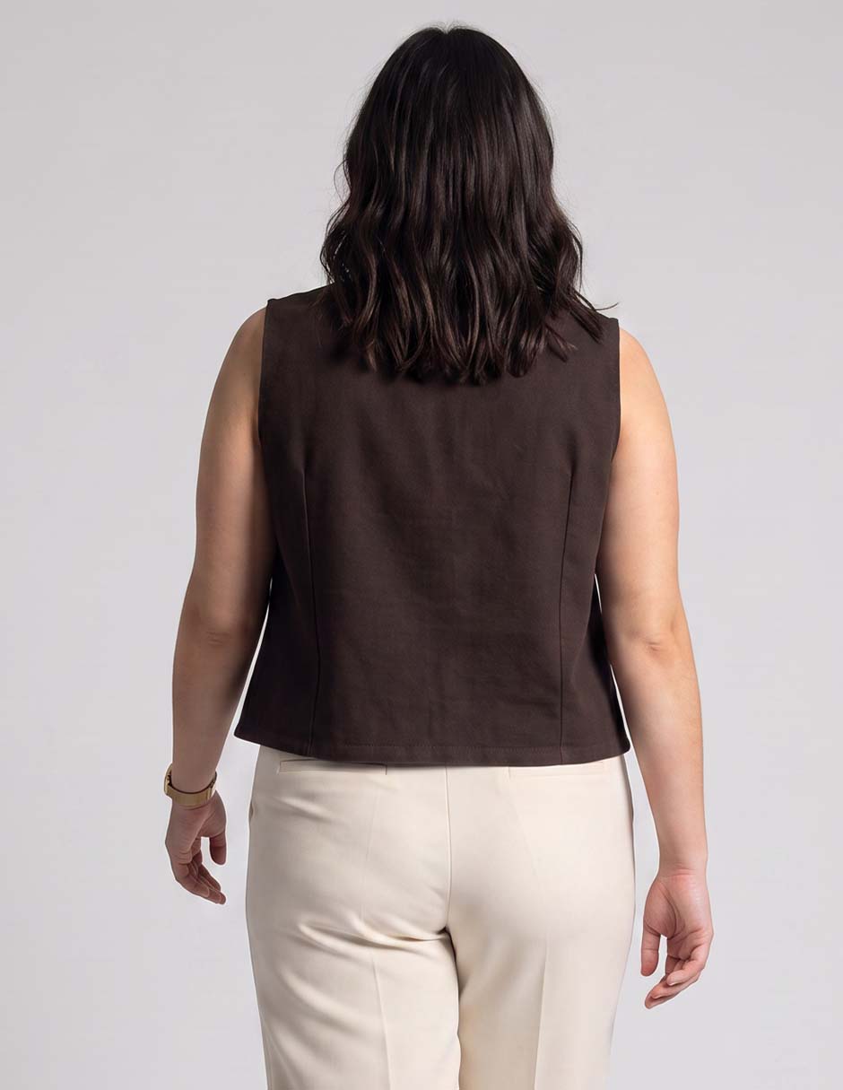 Chaleco de algodón para mujer