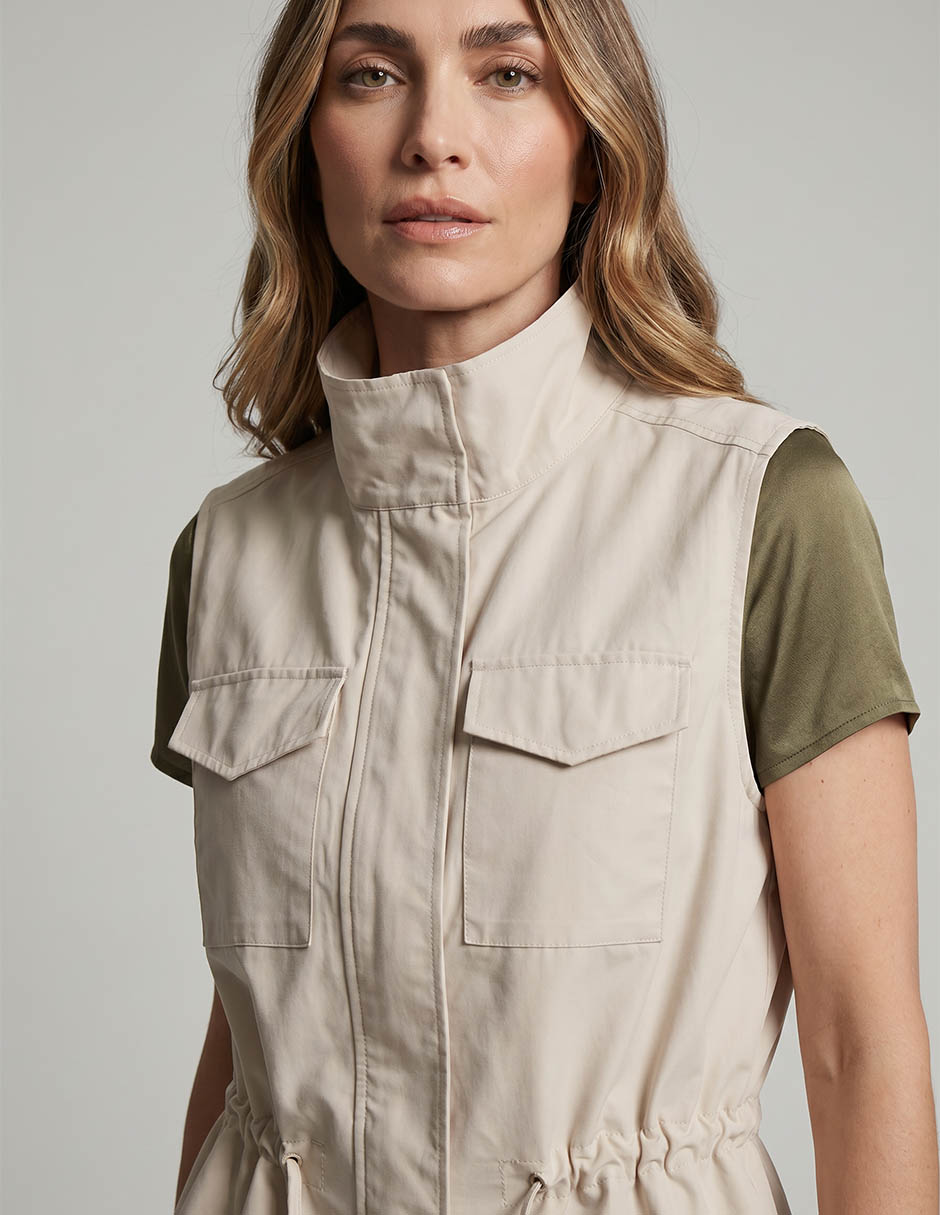 Chaleco de gabardina para mujer 3