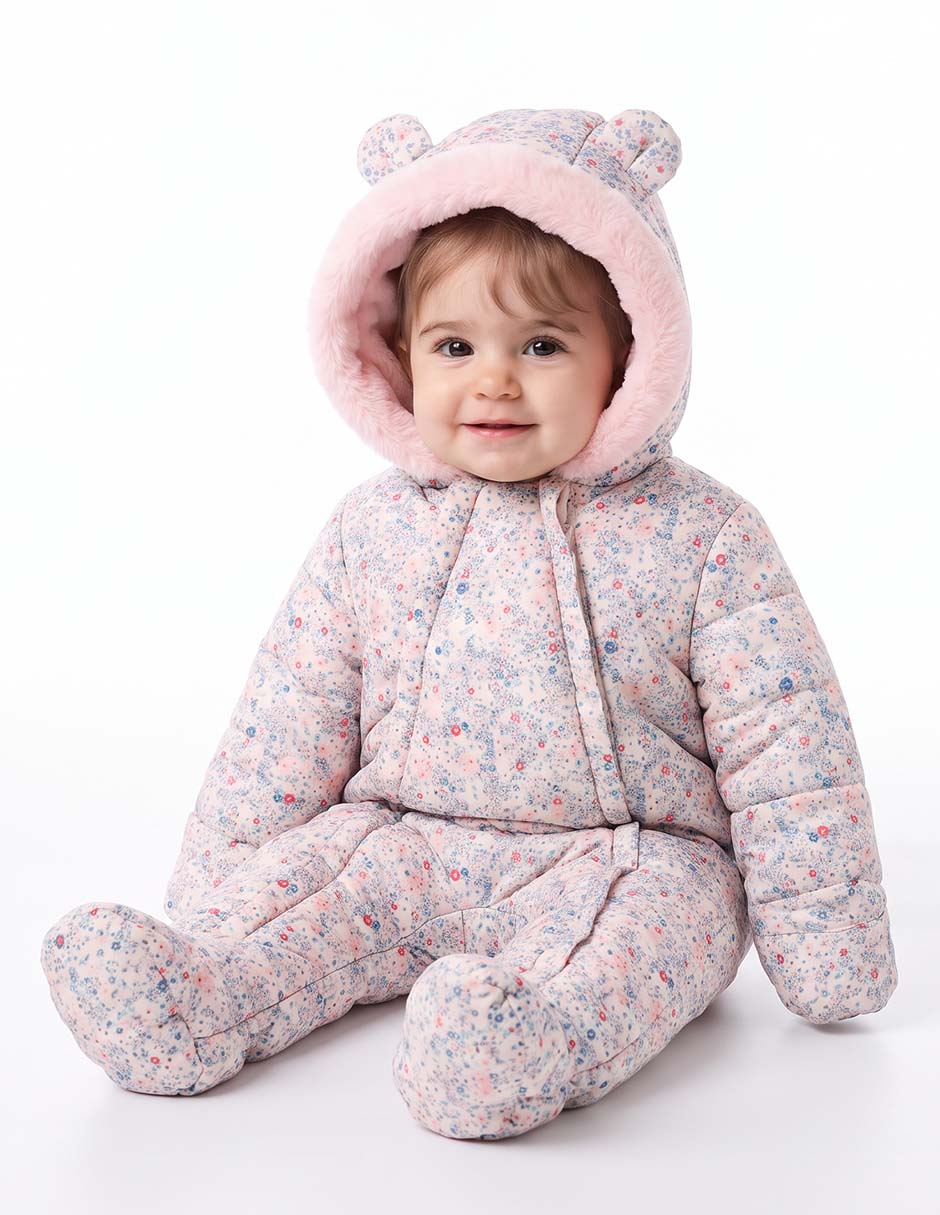 Comando estampado floral para bebé niña