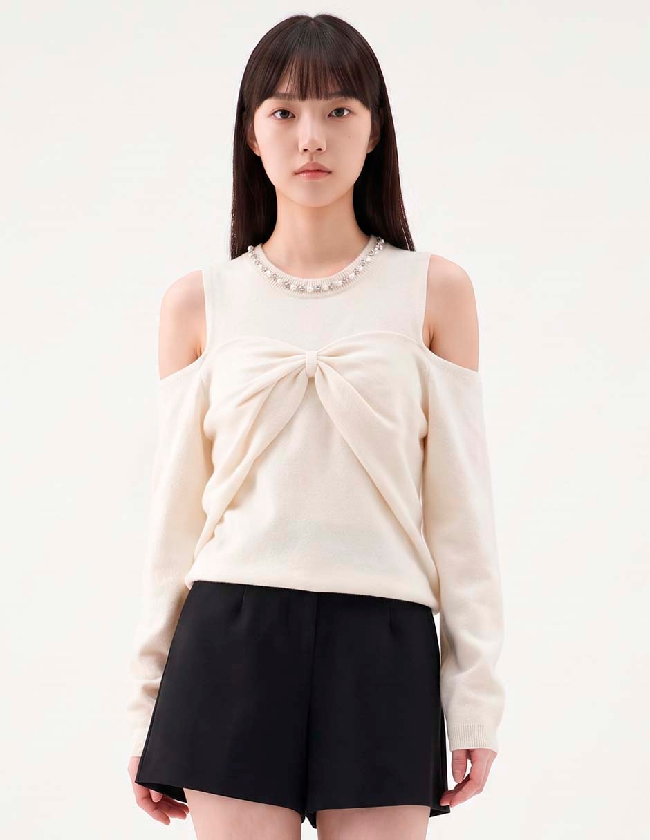 Suéter cuello redondo para mujer