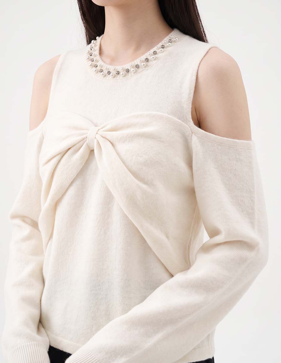 Suéter cuello redondo para mujer 4