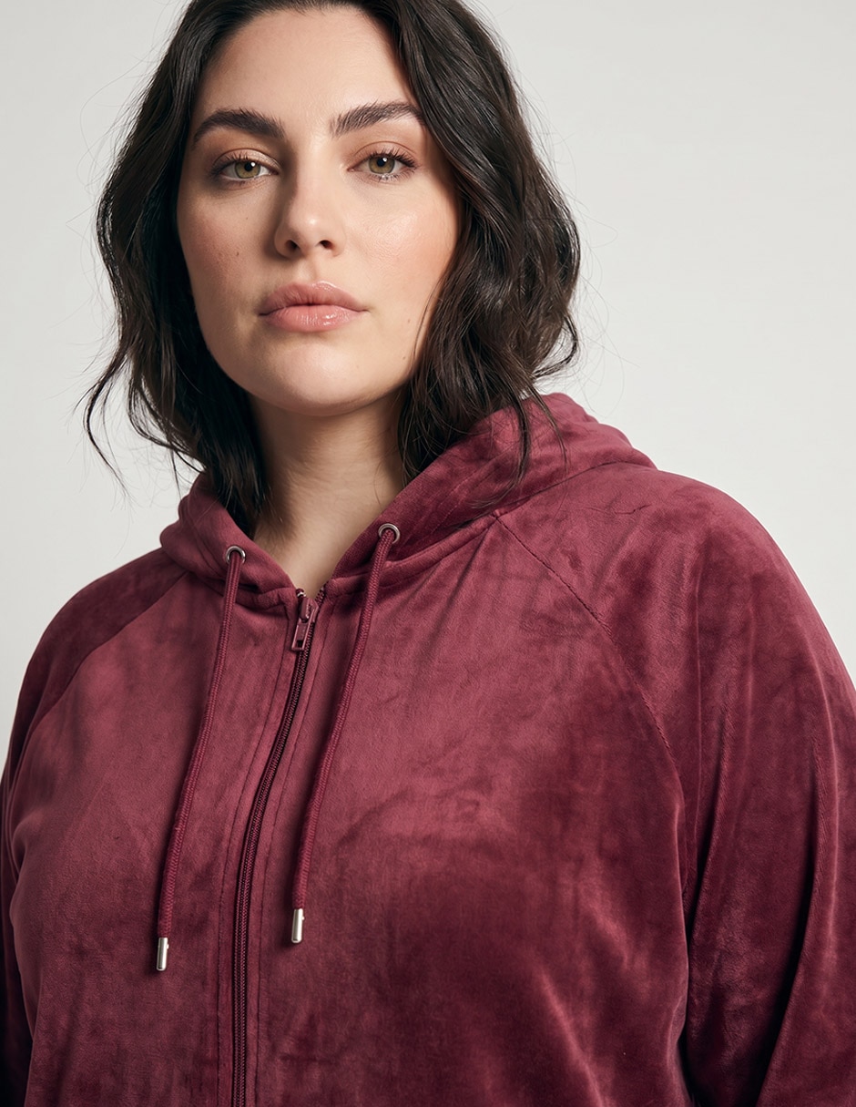 Sudadera con capucha y bolsa para mujer 2