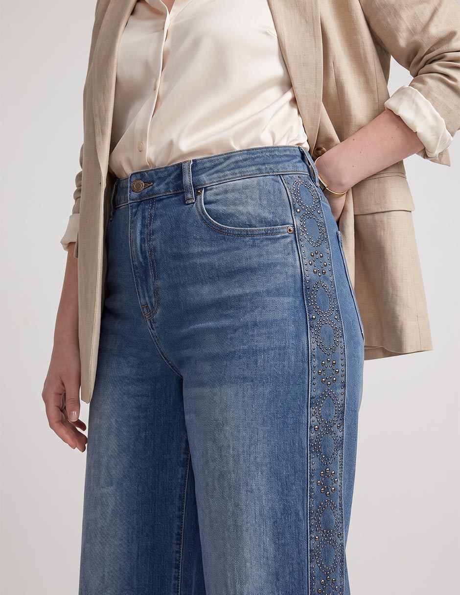 Jeans amplio para mujer 4