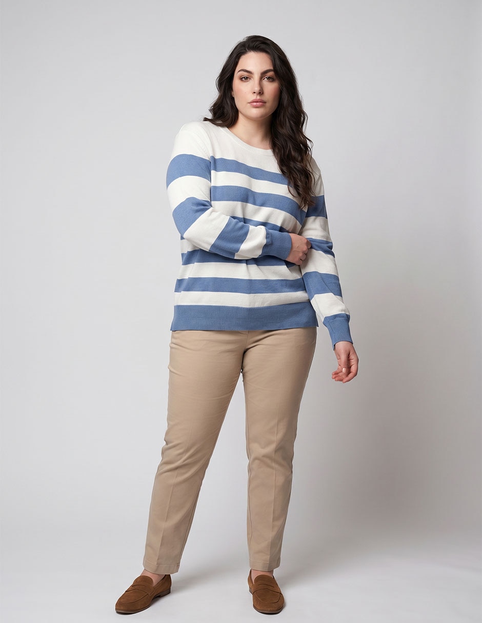 Suéter Weekend Plus cuello redondo para mujer